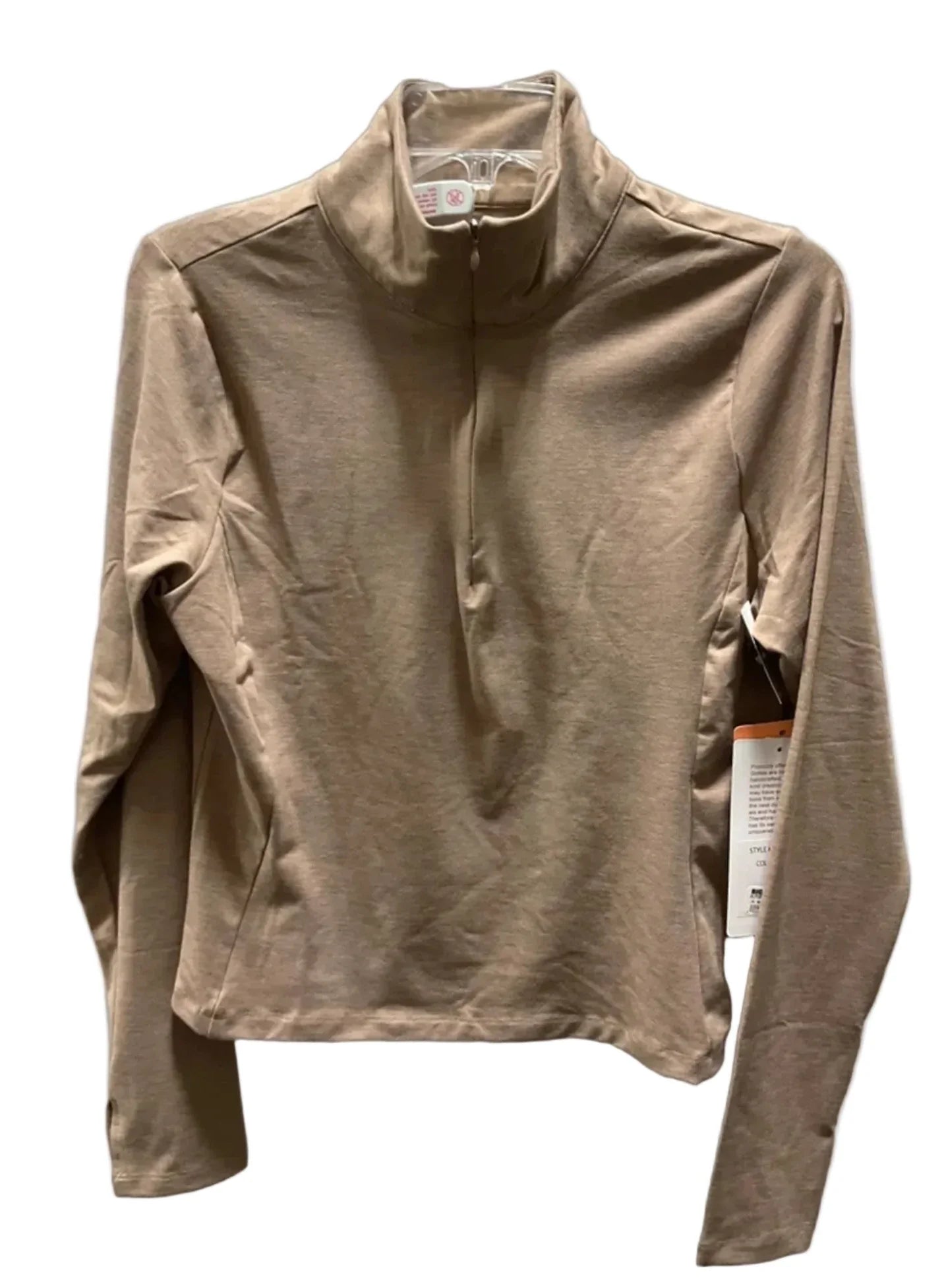 Athletic Jacket By Gottex In Brown, Size: L