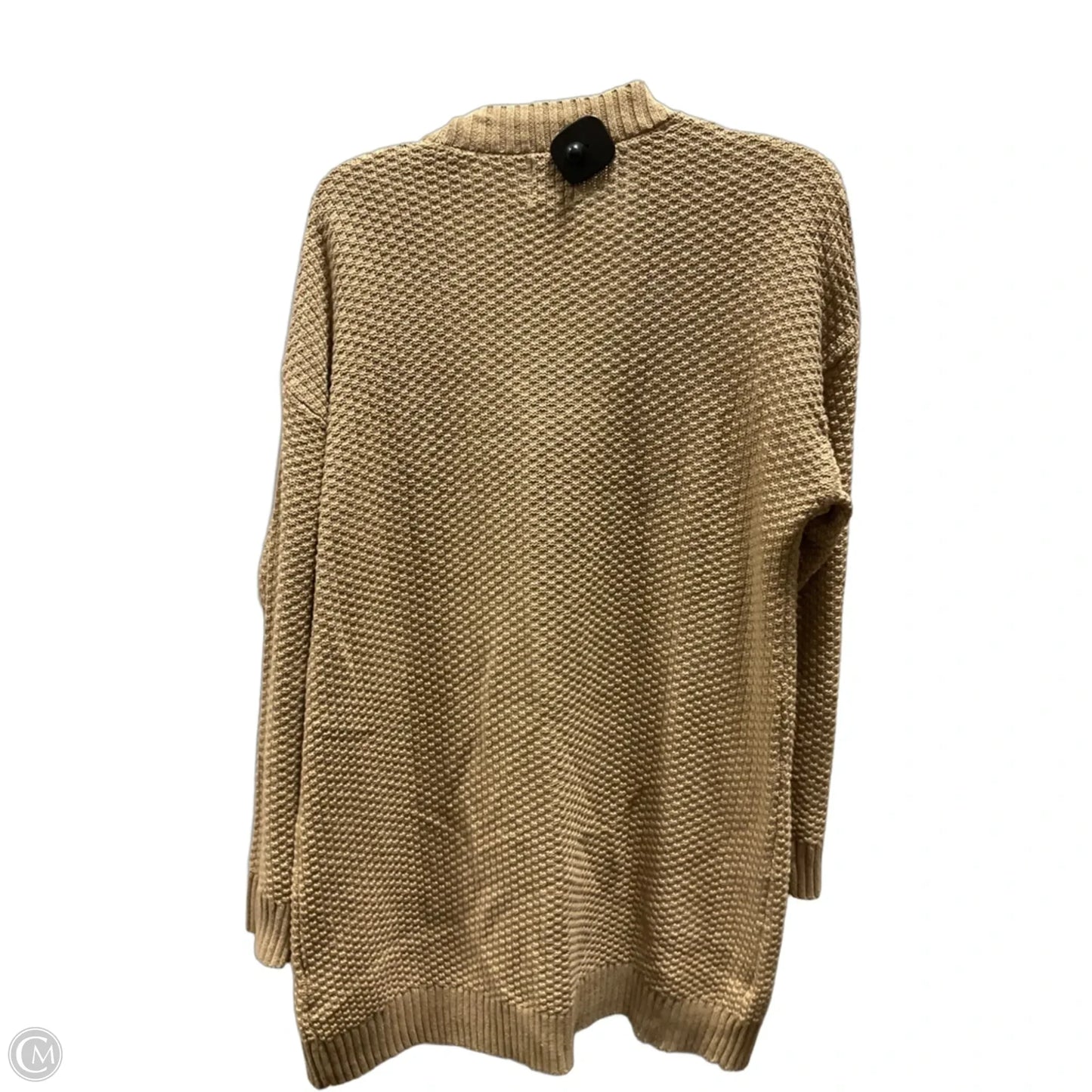 Sweater Cardigan By Gap In Tan, Size: M