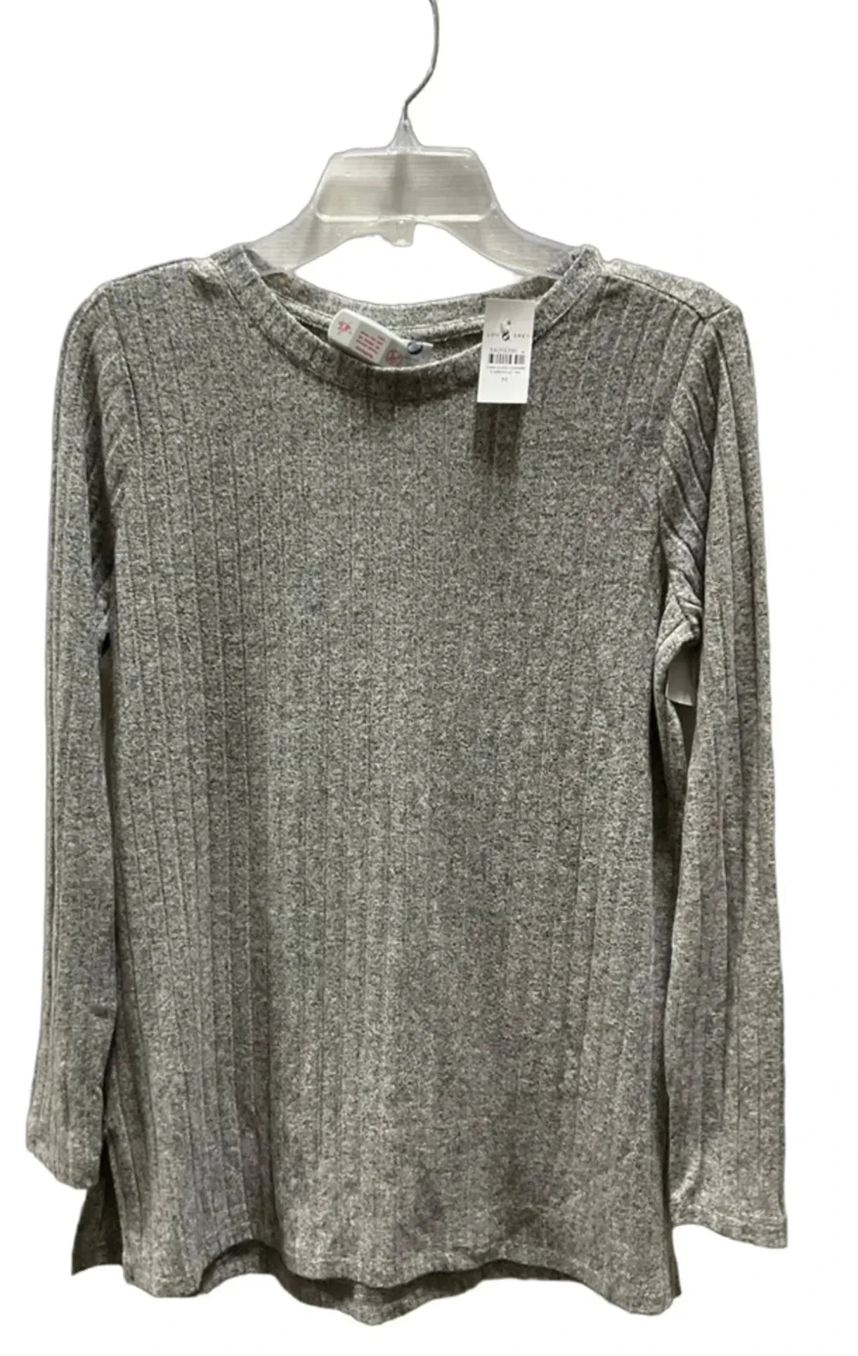 Top Long Sleeve By Lou And Grey In Grey, Size: M