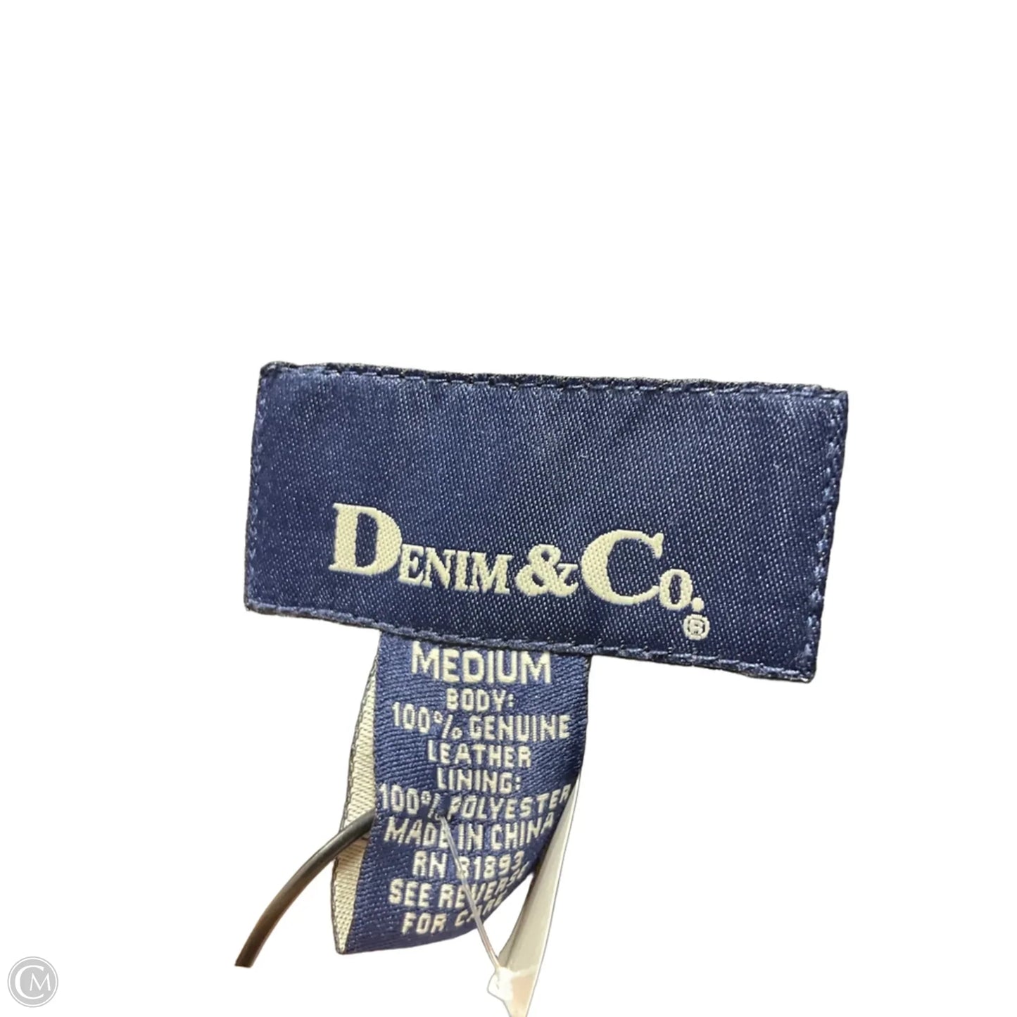 Jacket Leather By Denim And Company In Brown, Size: M