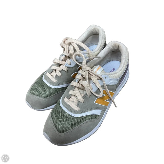Shoes Athletic By New Balance In Green & Yellow, Size: 7.5