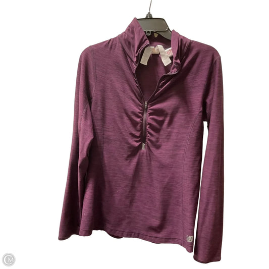 Athletic Jacket By New Balance In Purple, Size: L