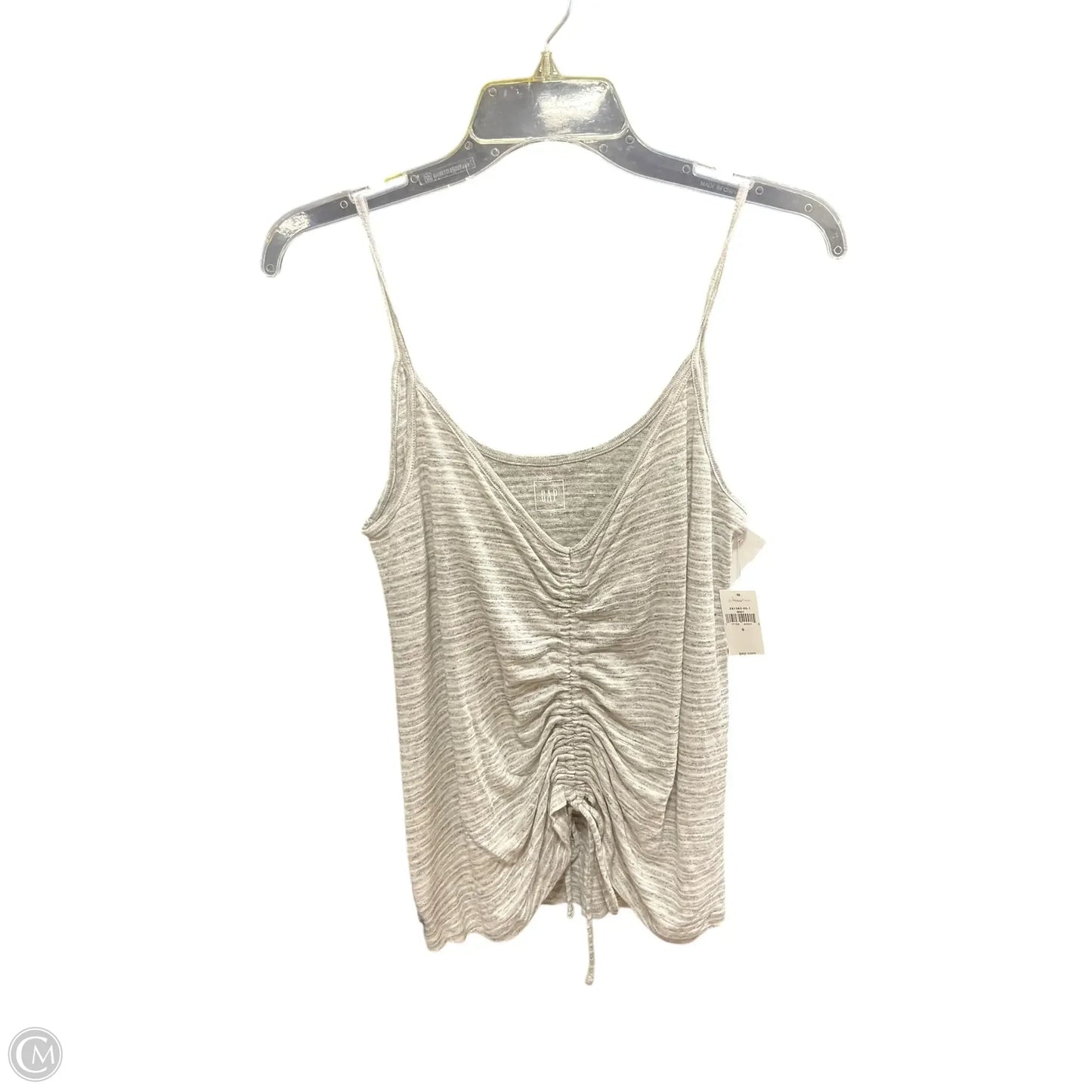 Tank Basic Cami By Gap In Grey White, Size: S