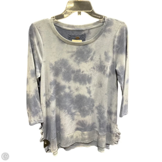Top 3/4 Sleeve By Cupio In Blue, Size: S