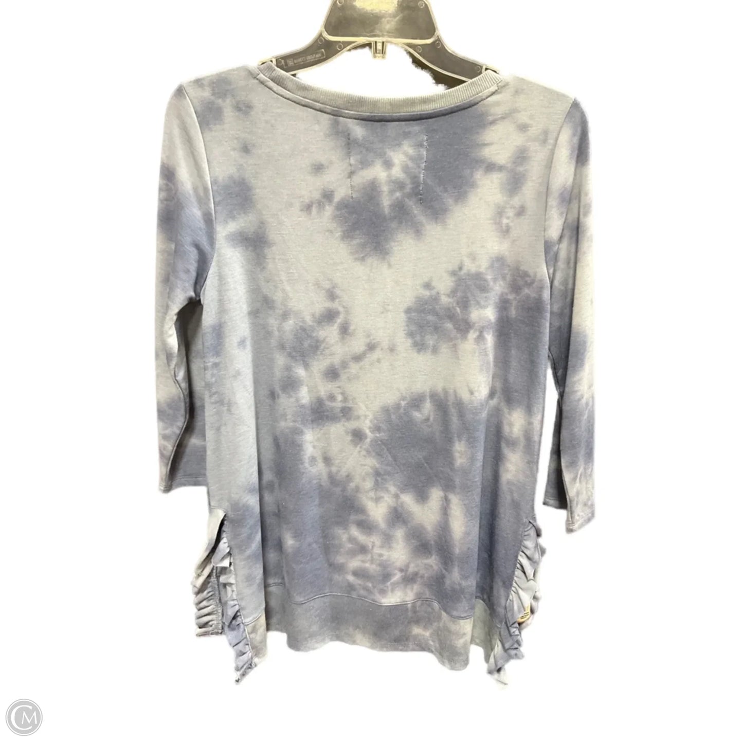 Top 3/4 Sleeve By Cupio In Blue, Size: S