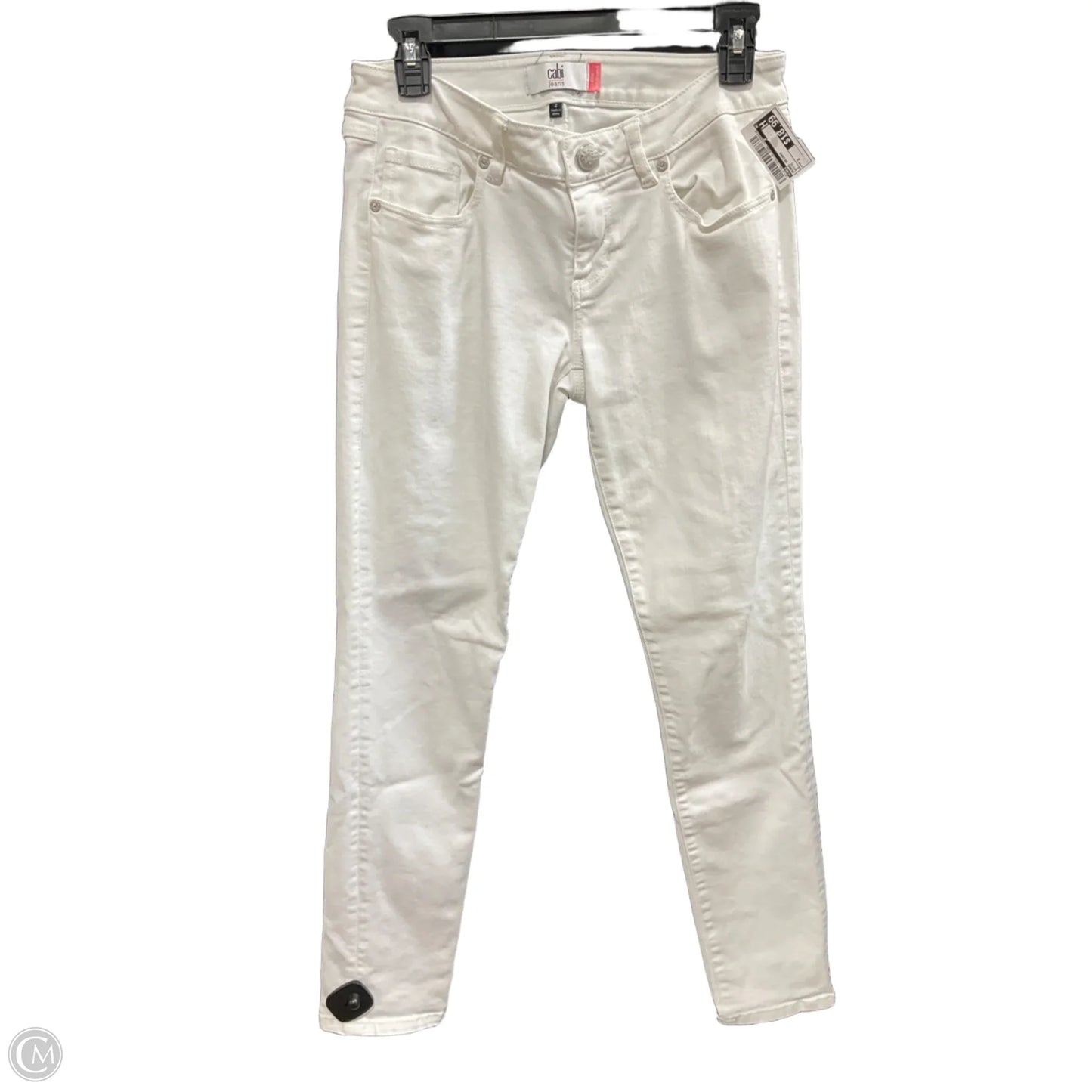 Jeans Skinny By Cabi In White, Size: 2