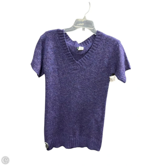 Sweater Short Sleeve By J. Crew In Purple, Size: S