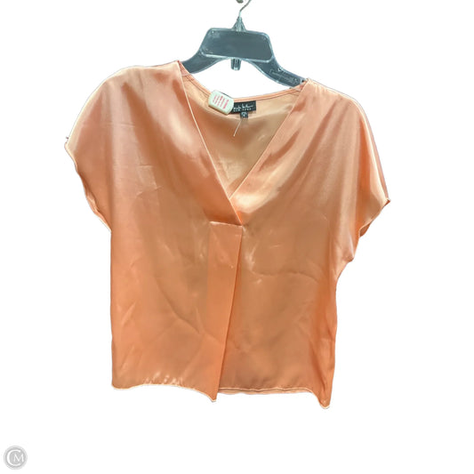 Top Short Sleeve By Nicole By Nicole Miller In Orange, Size: S