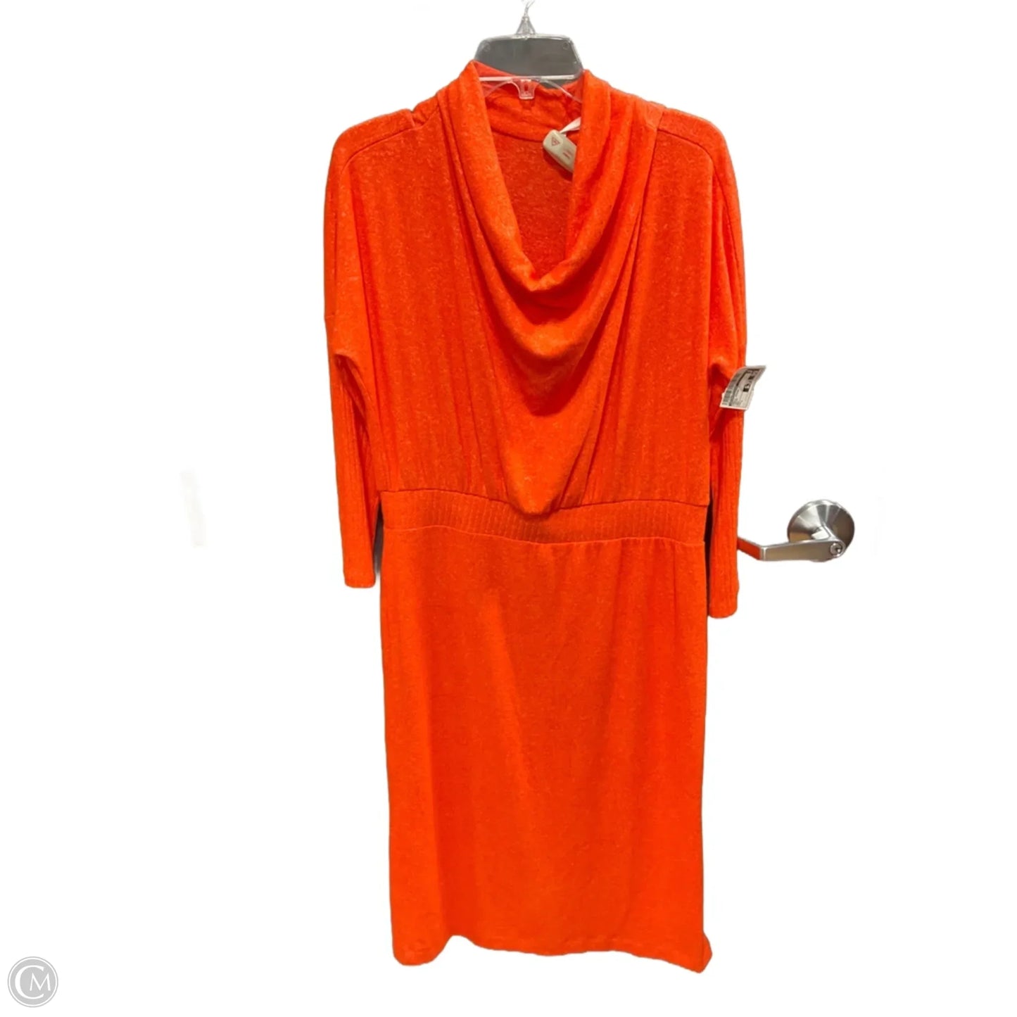 Dress Casual Midi By Anthropologie In Orange, Size: L