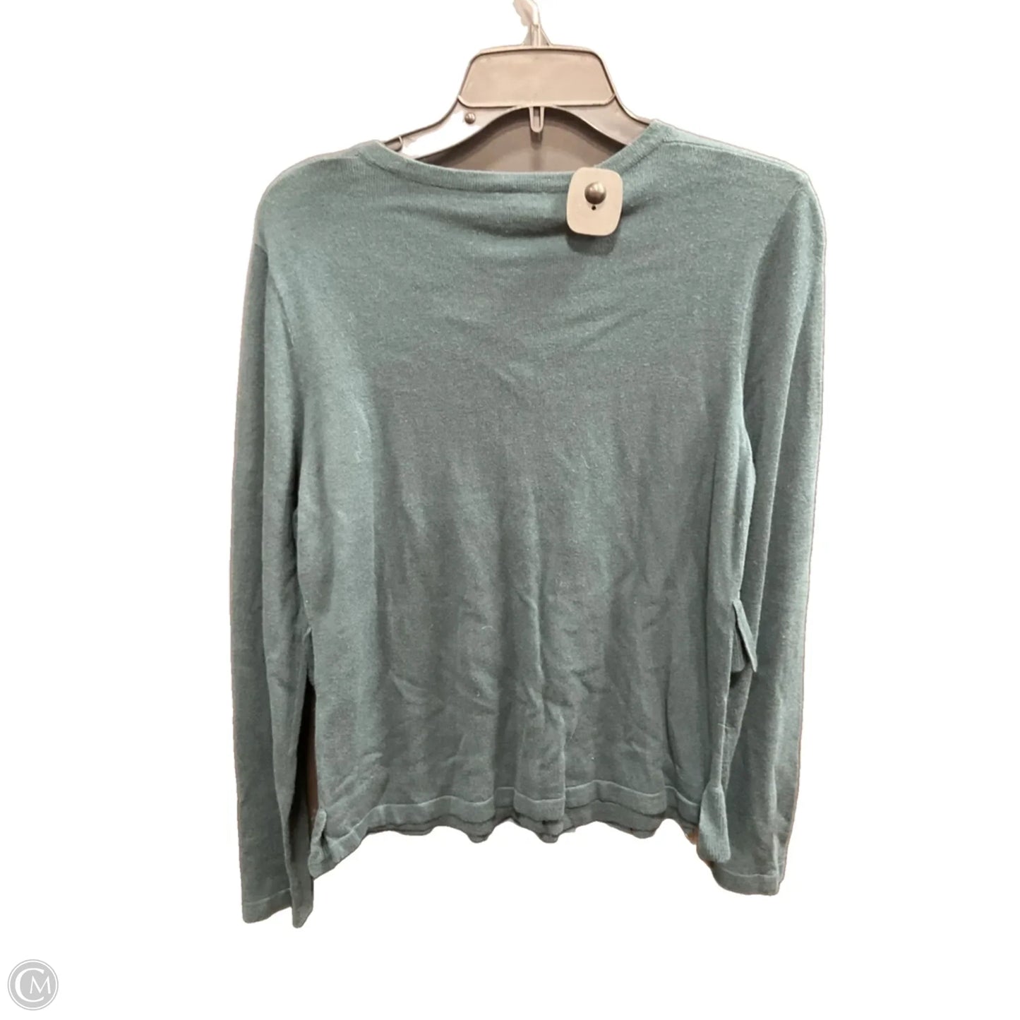 Sweater Cardigan By Ann Taylor In Green, Size: M