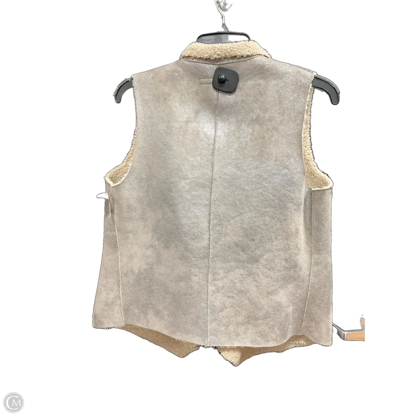 Vest Faux Fur & Sherpa By French Connection In Grey, Size: M