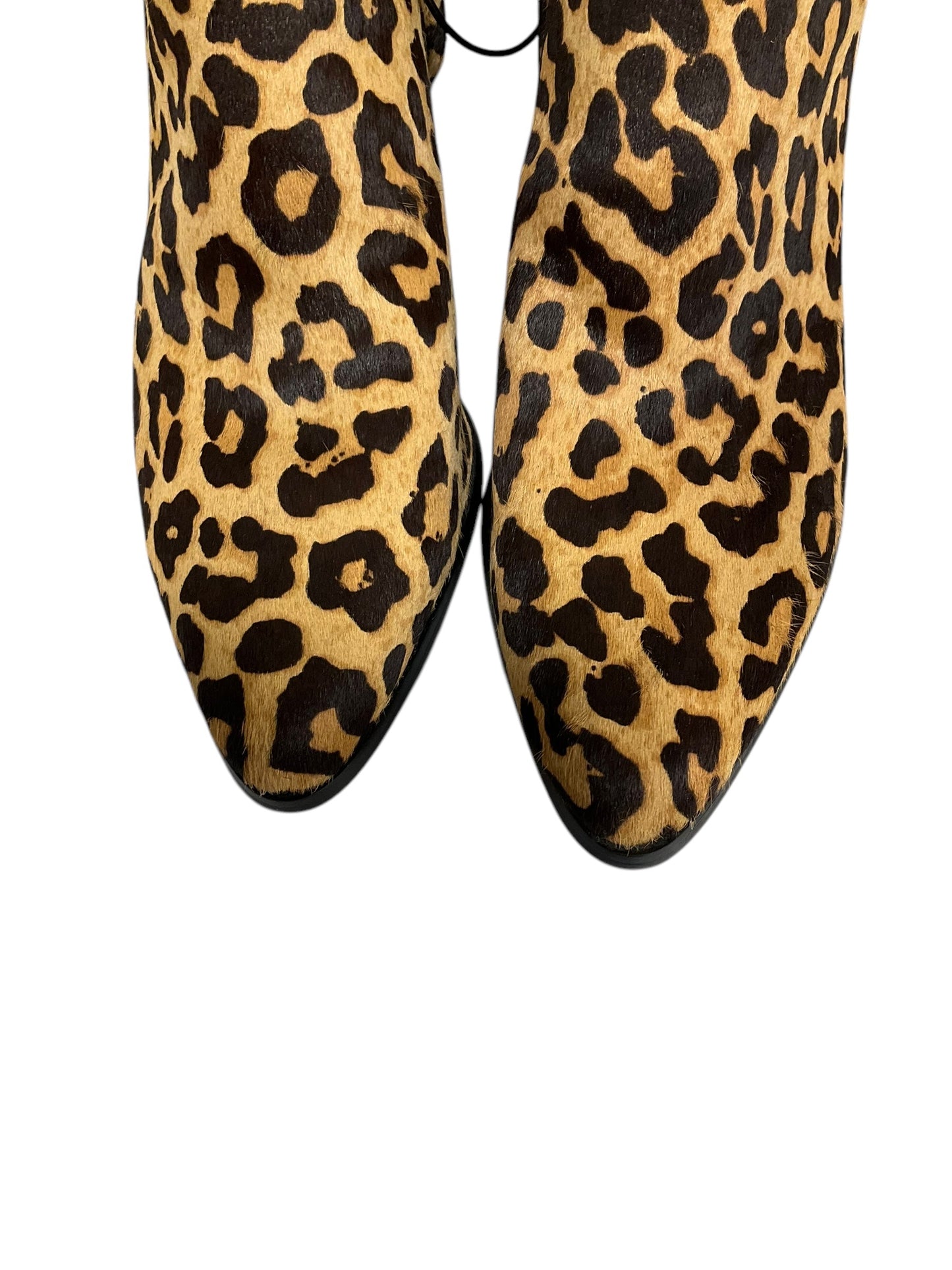 Boots Ankle Heels By Bleecker & Bond In Animal Print, Size: 6.5