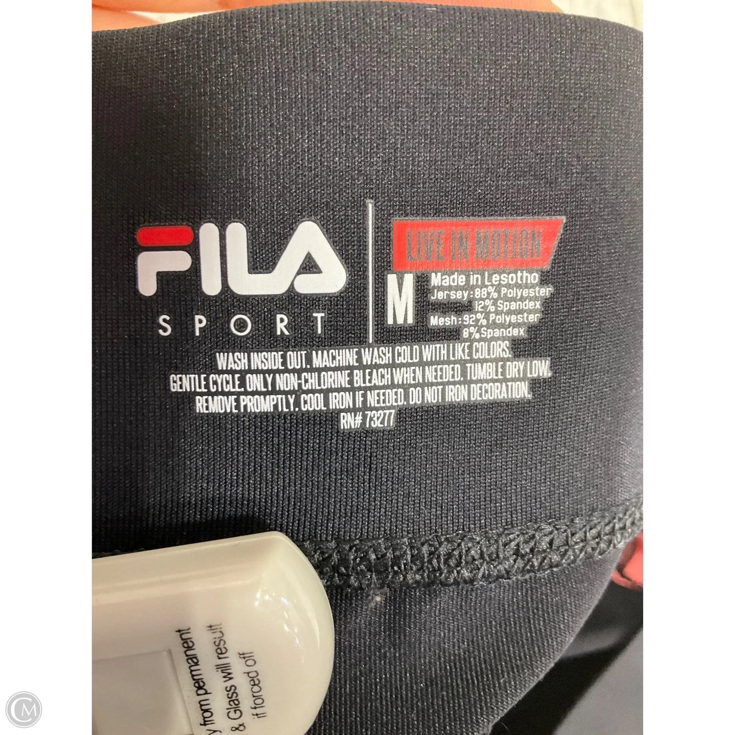 Athletic Shorts By Fila In Black, Size: M