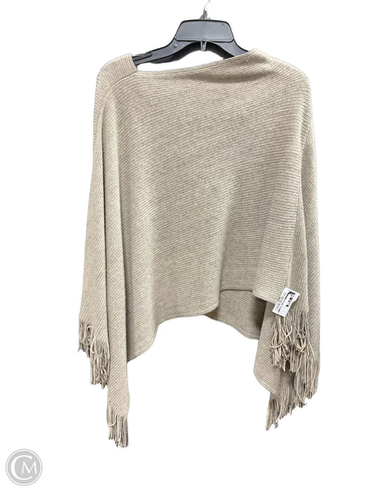 Poncho By Clothes Mentor In Tan, Size: 0
