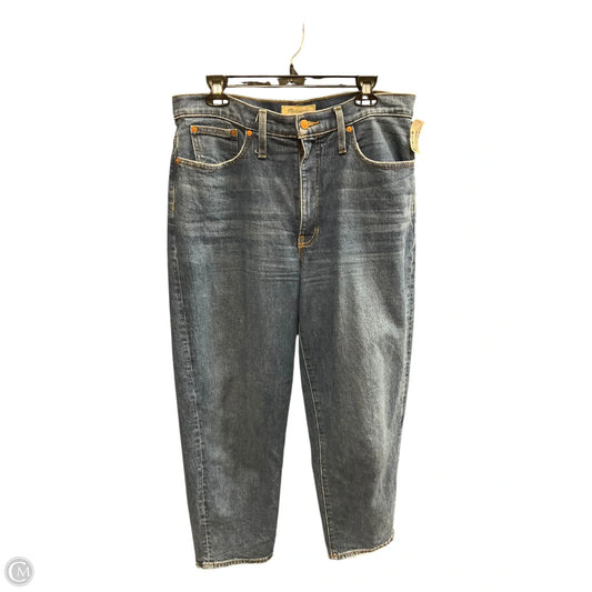Jeans Straight By Madewell In Blue Denim, Size: 8