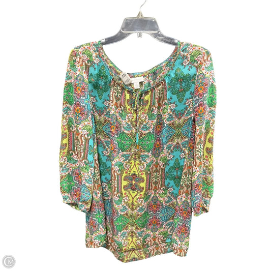 Top Long Sleeve By Charter Club In Teal, Size: Xl