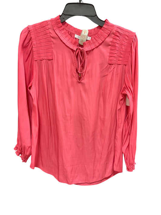 Top Long Sleeve By Chicos In Peach, Size: S