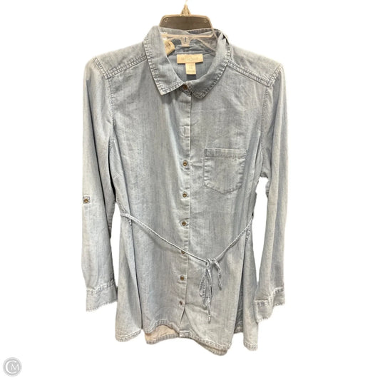 Top Long Sleeve By Motherhood In Blue, Size: M