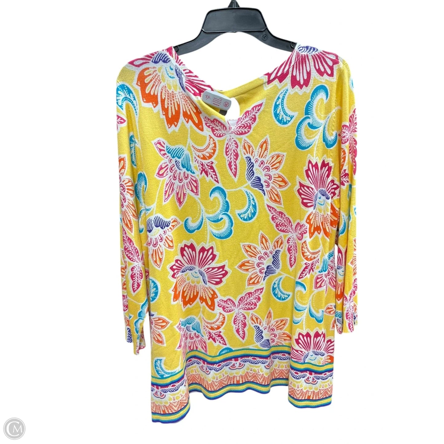 Sweater By Joseph A. In Yellow, Size: Xl