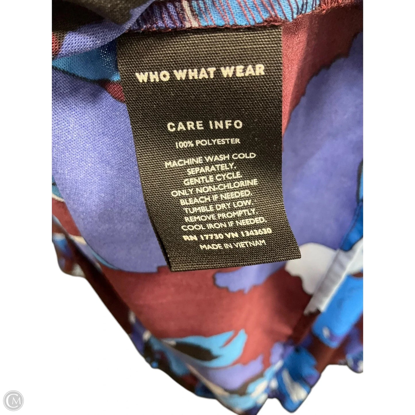 Top Long Sleeve By Who What Wear In Blue, Size: M