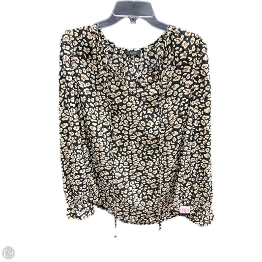 Top Long Sleeve By Clothes Mentor In Animal Print, Size: M