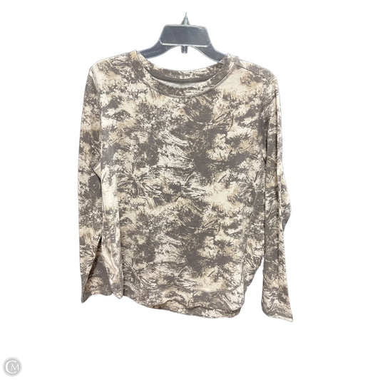 Athletic Sweatshirt Crewneck By Clothes Mentor In Taupe, Size: M