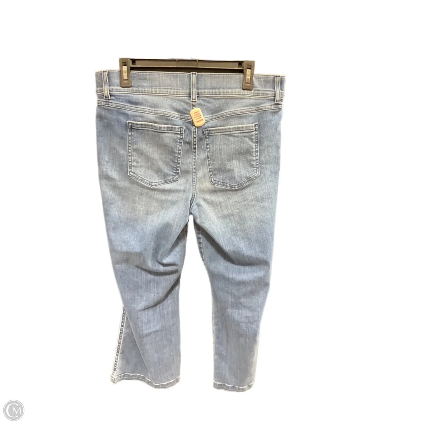 Jeans Cropped By Spanx In Blue Denim, Size: Xl
