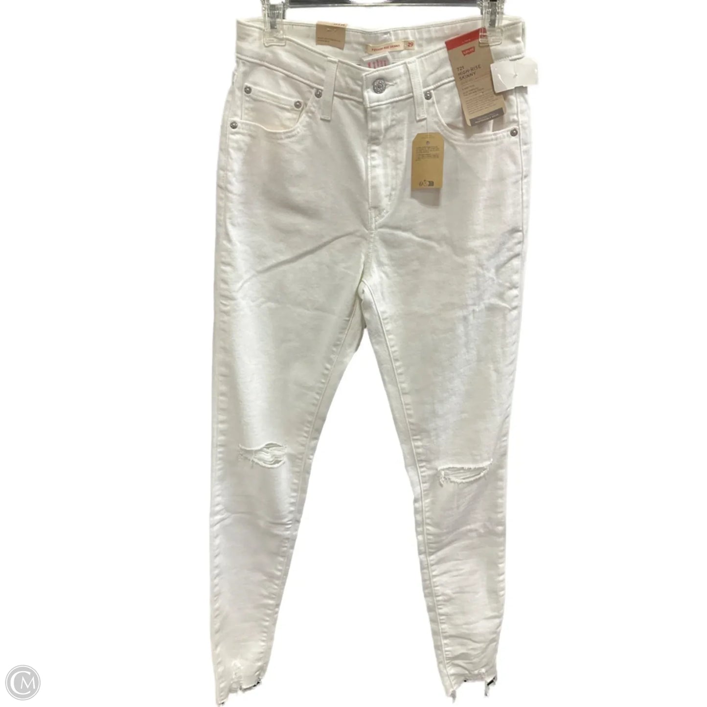 Jeans Skinny By Levis In Cream, Size: 6