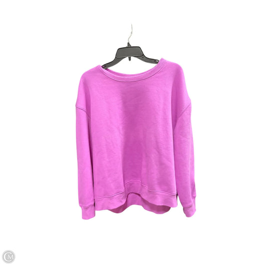 Athletic Sweatshirt Crewneck By Athletic Works In Purple, Size: Xl