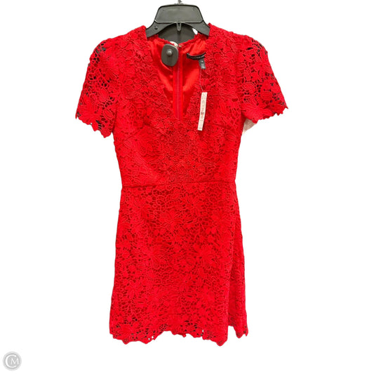 Dress Casual Short By White House Black Market In Red, Size: 0