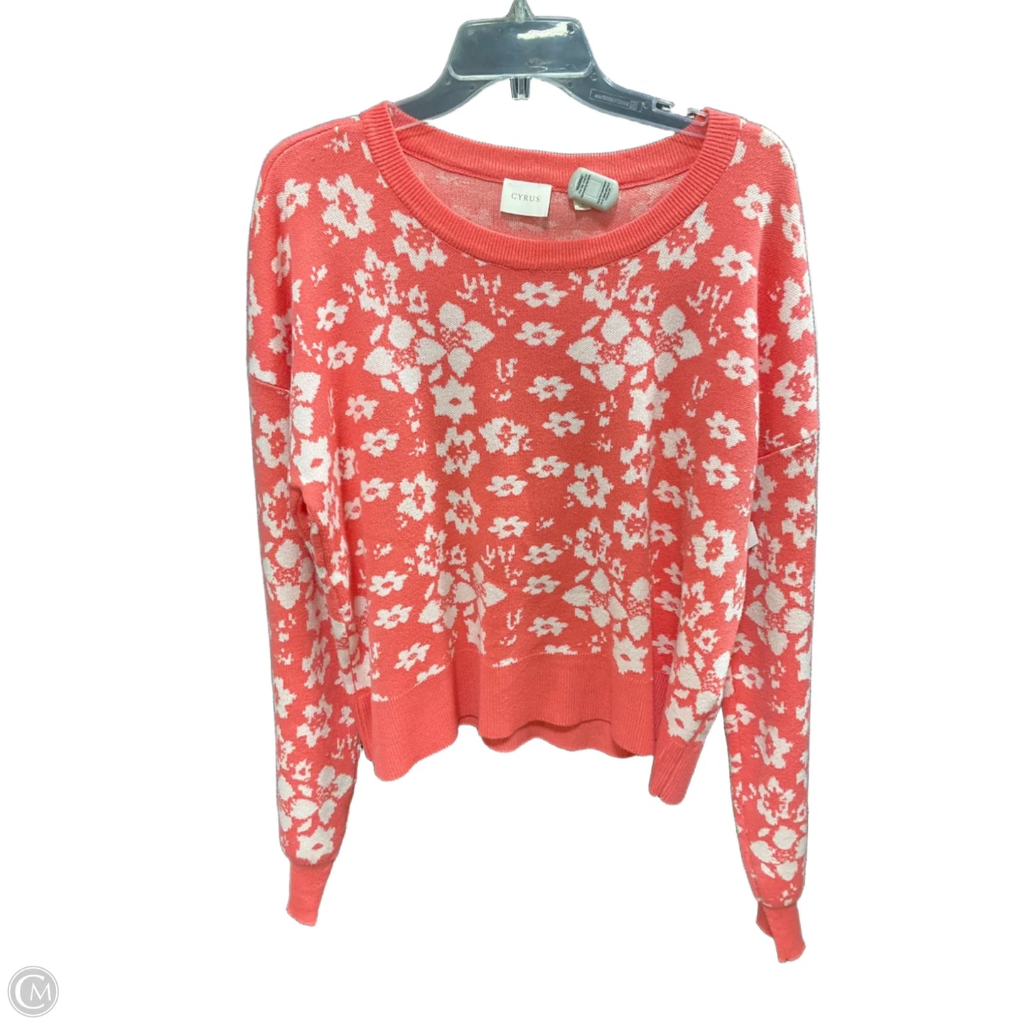 Sweater By Cyrus Knits In Peach, Size: Xl