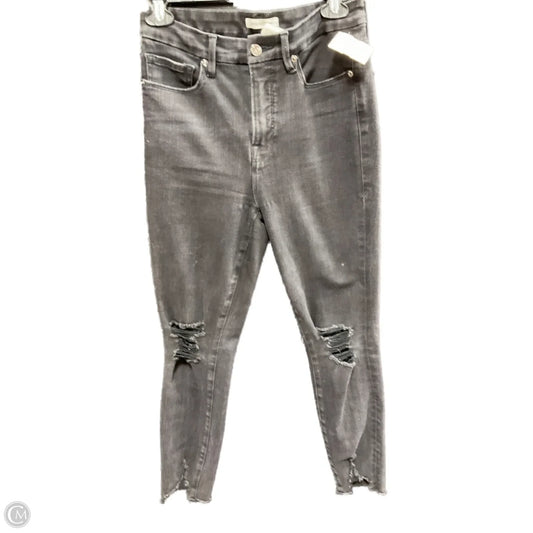 Jeans Skinny By Good American In Black, Size: 6
