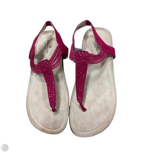 Sandals Flats By Bandolino In Pink, Size: 8.5