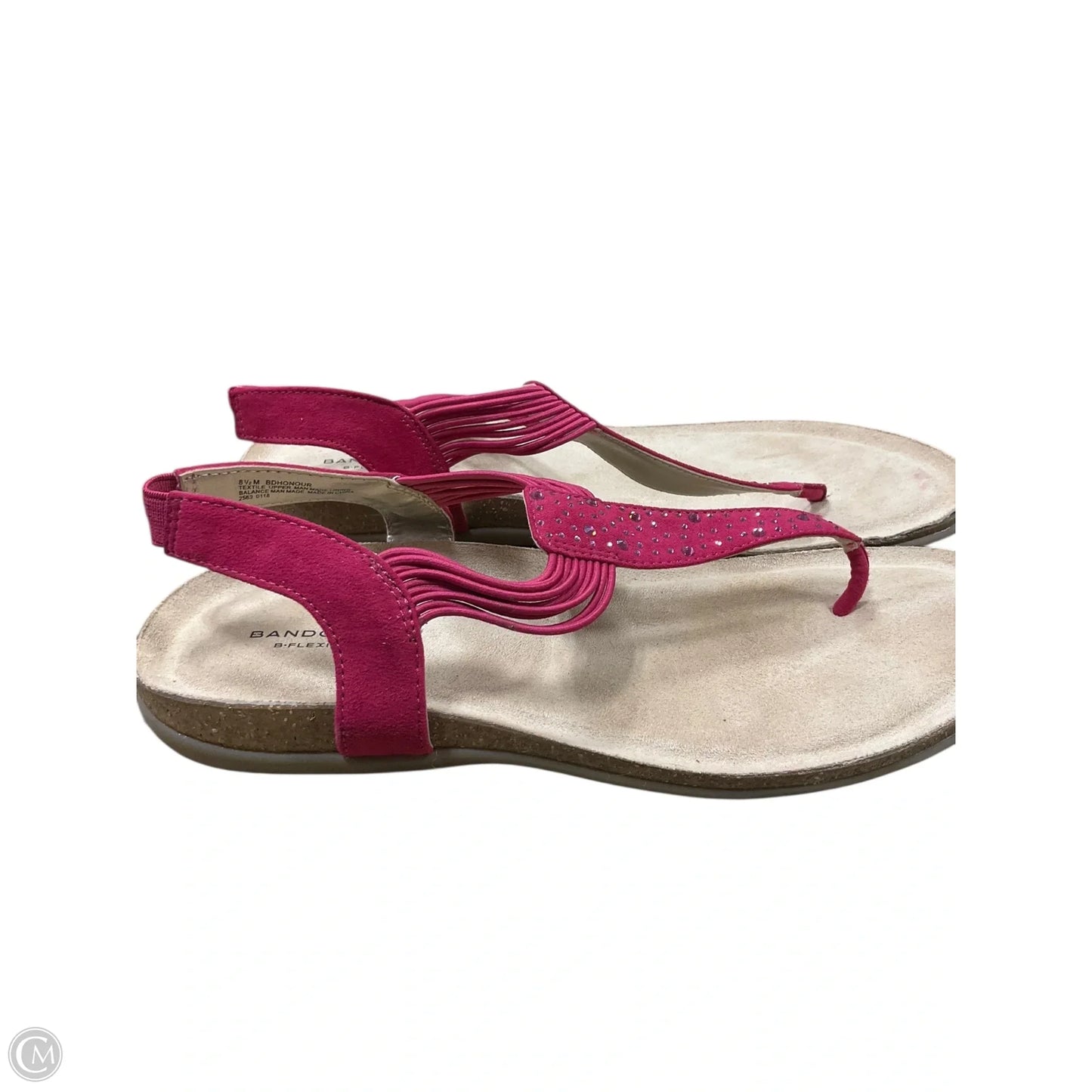 Sandals Flats By Bandolino In Pink, Size: 8.5