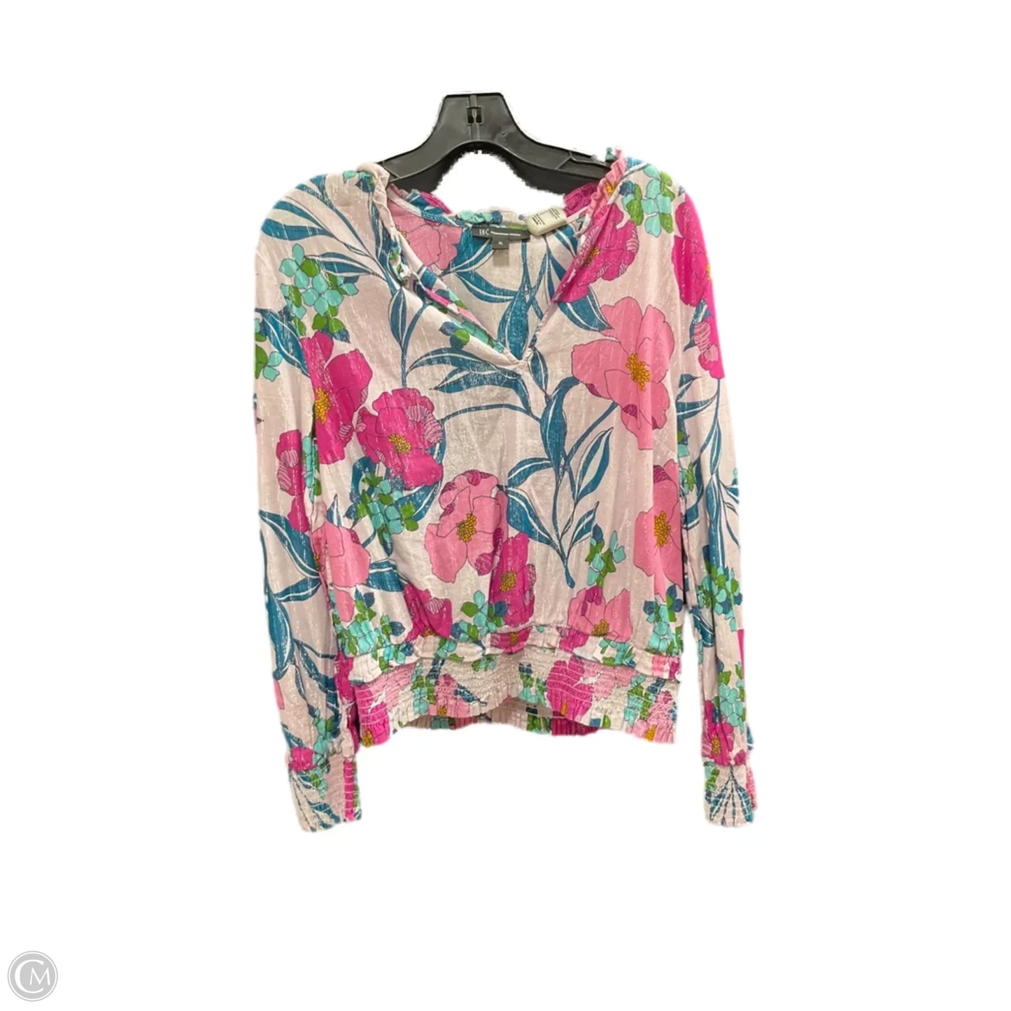 Top Long Sleeve By Inc In Floral Print, Size: Xl