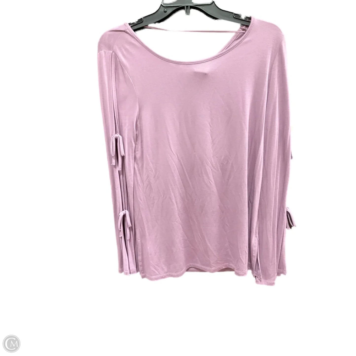 Top Long Sleeve By Cable And Gauge In Purple, Size: M