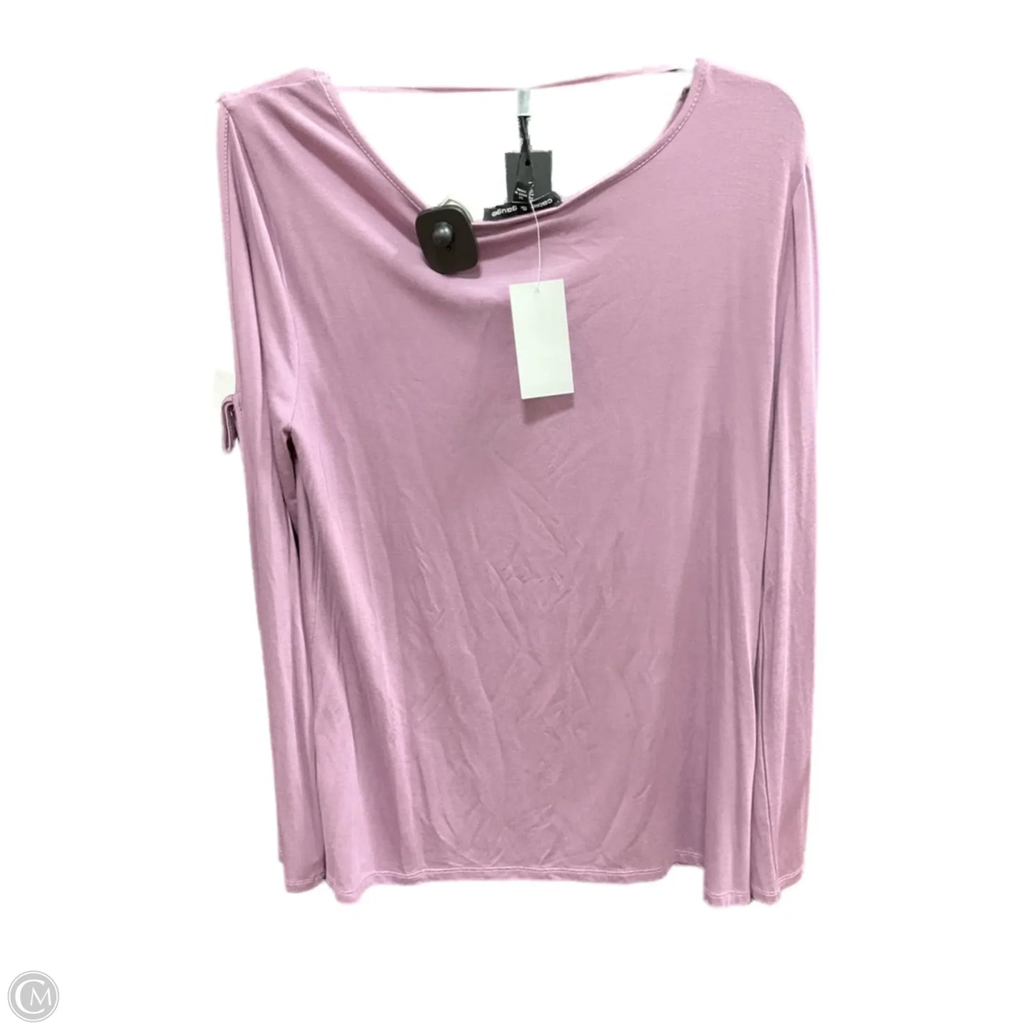 Top Long Sleeve By Cable And Gauge In Purple, Size: M