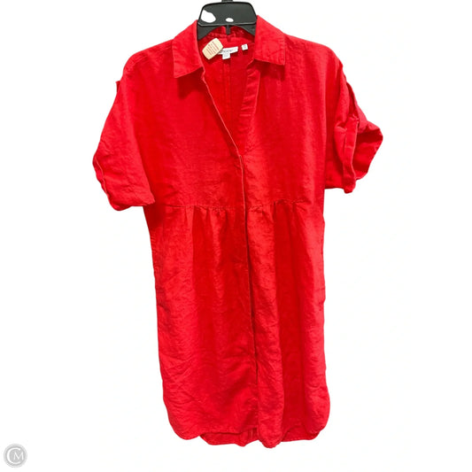 Dress Casual Midi By Chicos In Orange, Size: S