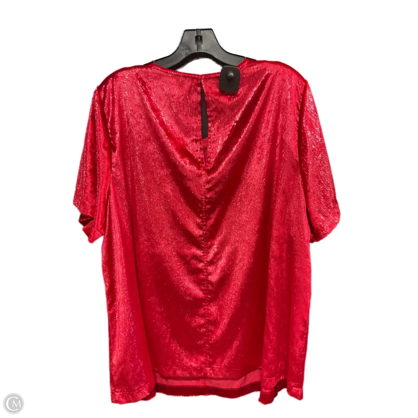 Top Short Sleeve By Lane Bryant In Red, Size: Xxl
