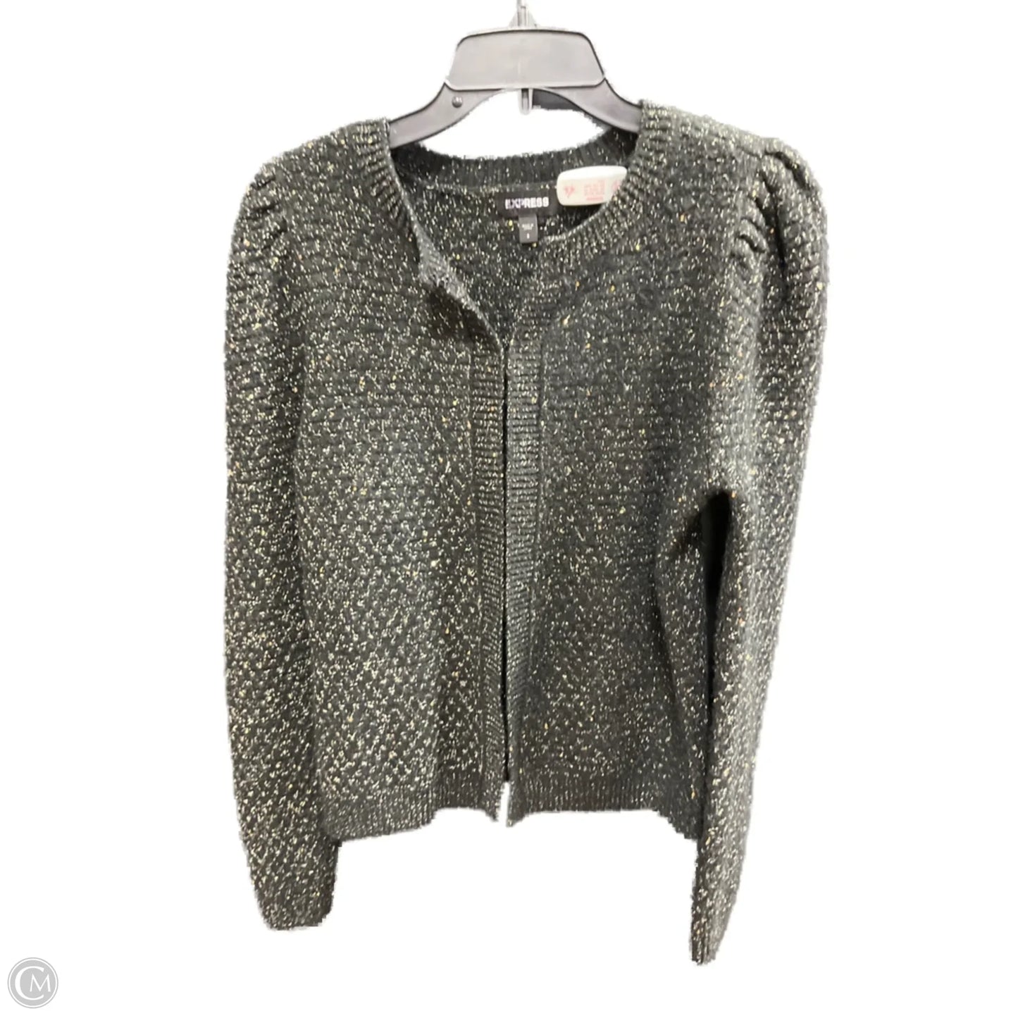 Sweater Cardigan By Express In Black, Size: S