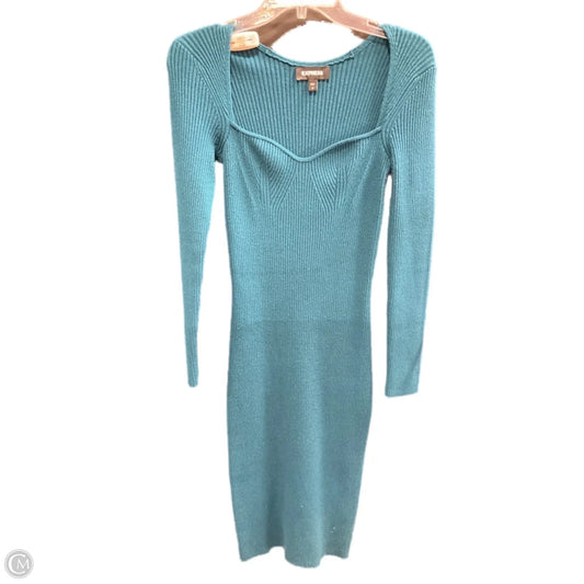 Dress Casual Midi By Express In Green, Size: M