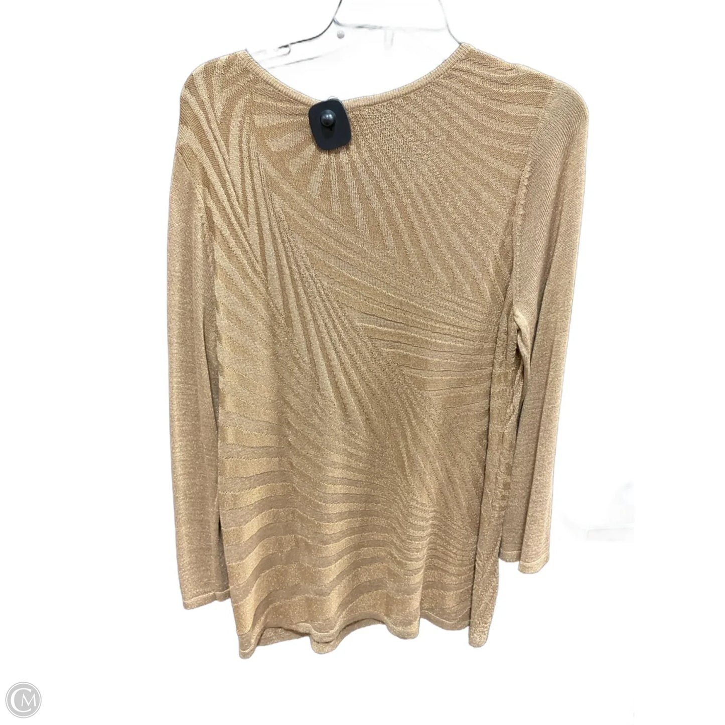 Sweater By Chicos In Gold, Size: L