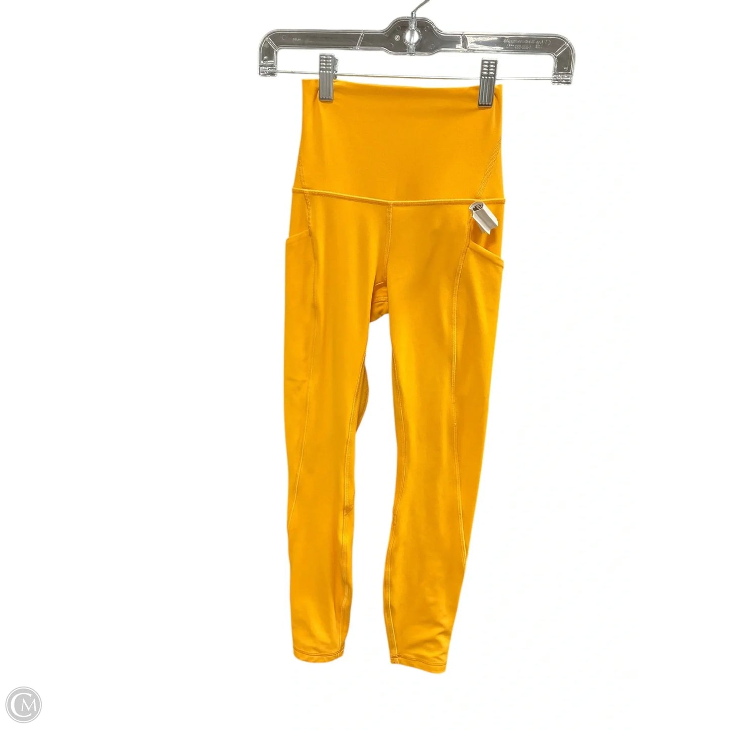 Athletic Leggings By Lululemon In Yellow, Size: 0