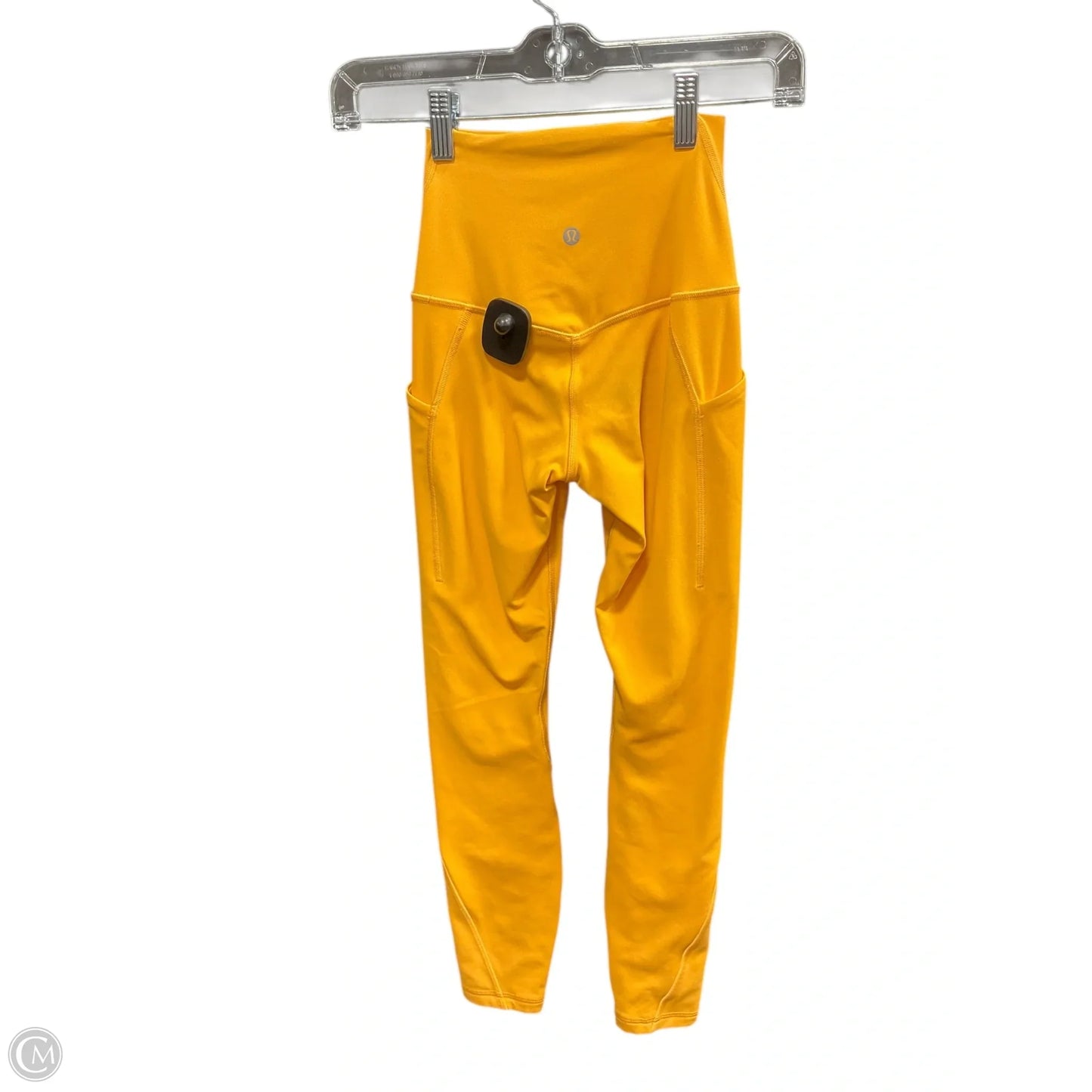 Athletic Leggings By Lululemon In Yellow, Size: 0