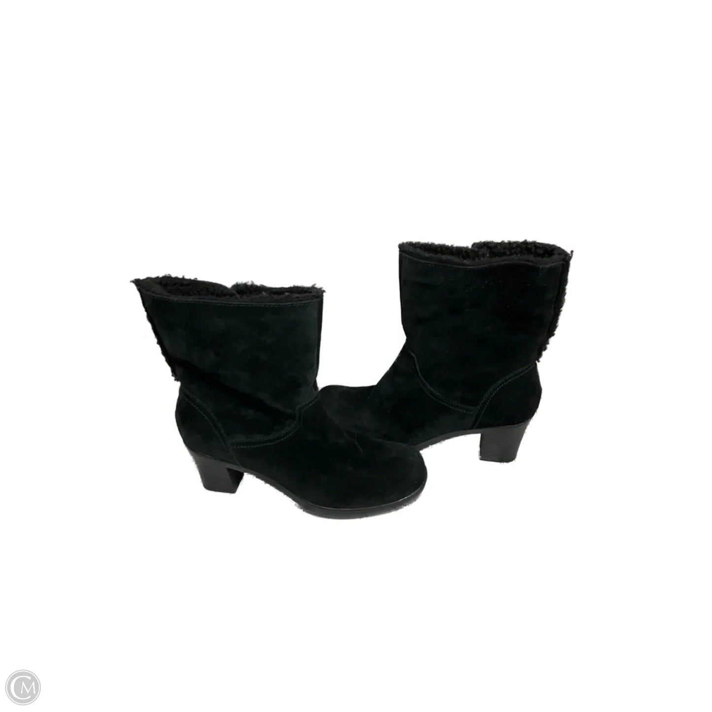 Boots Ankle Heels By Clarks In Black, Size: 7.5