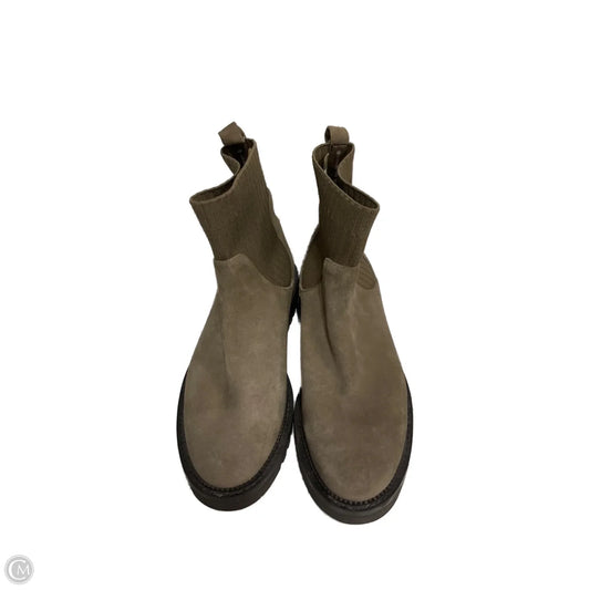 Boots Ankle Heels By Blondo In Tan, Size: 9.5