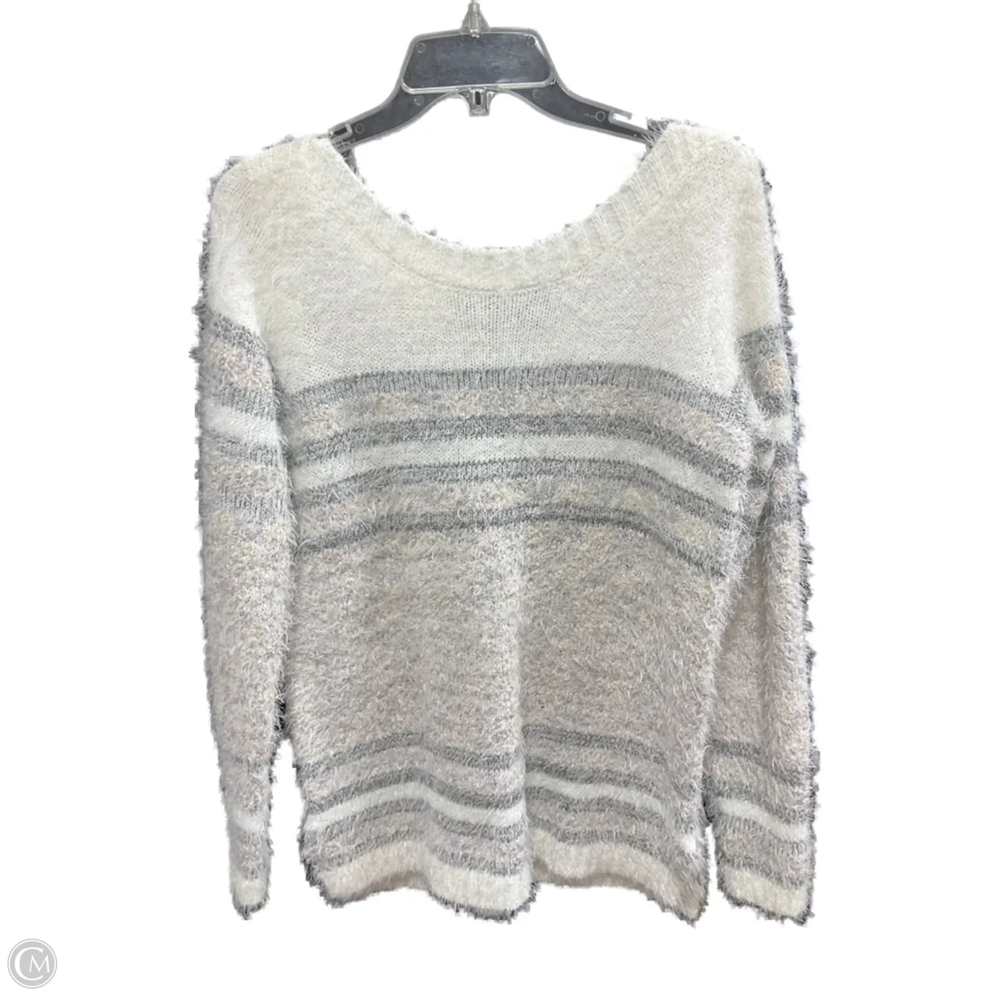 Sweater By Limited In White, Size: L