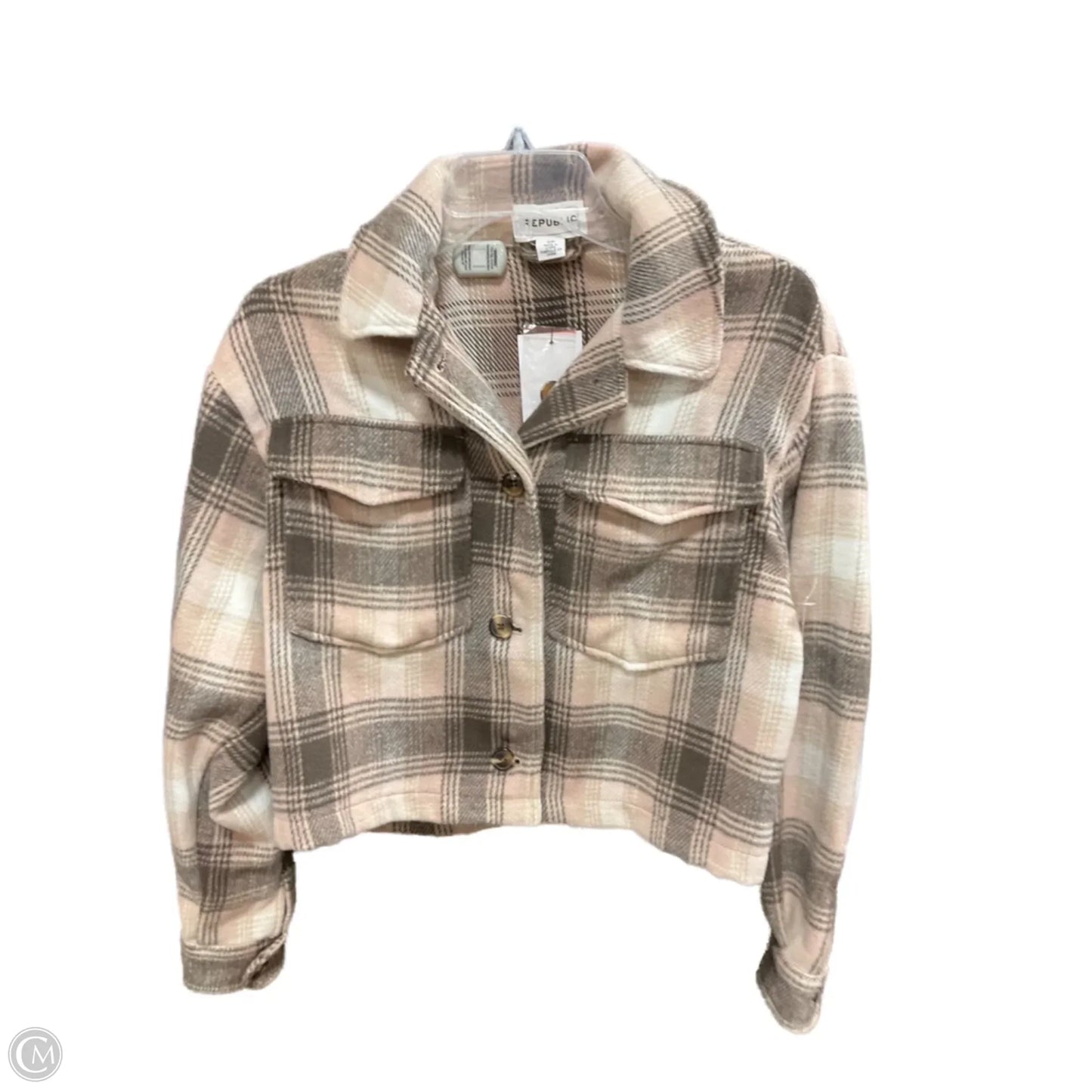 Jacket Fleece By For The Republic In Plaid Pattern, Size: S