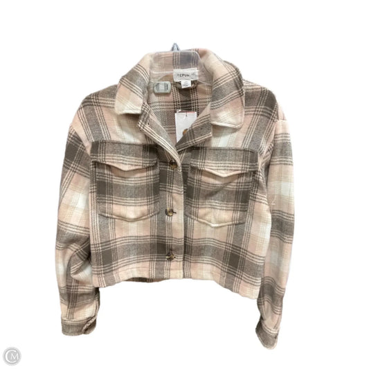 Jacket Fleece By For The Republic In Plaid Pattern, Size: S