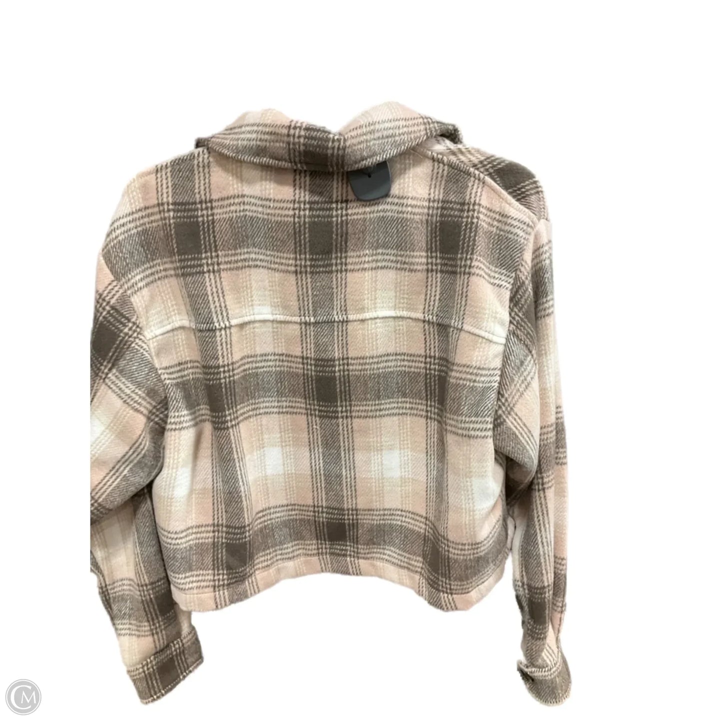 Jacket Fleece By For The Republic In Plaid Pattern, Size: S